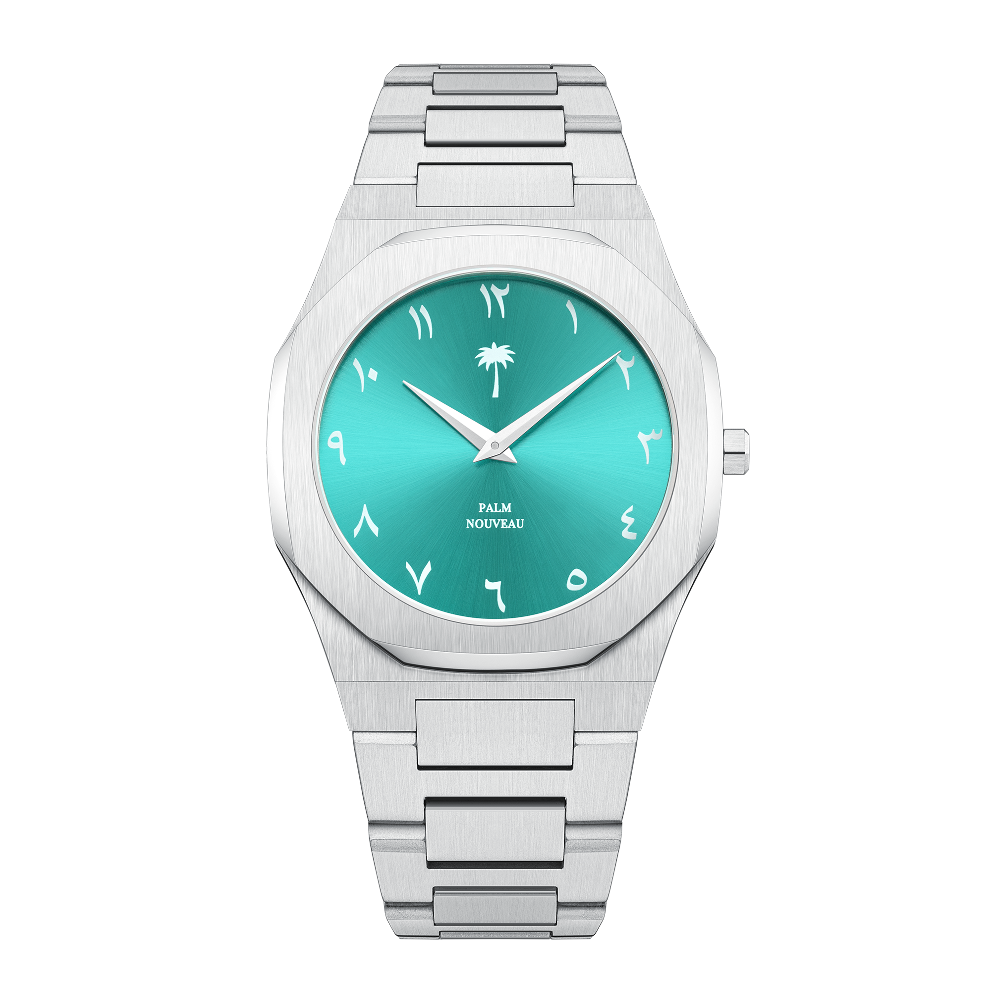 Arabic Numeral Steel/Blue Watch