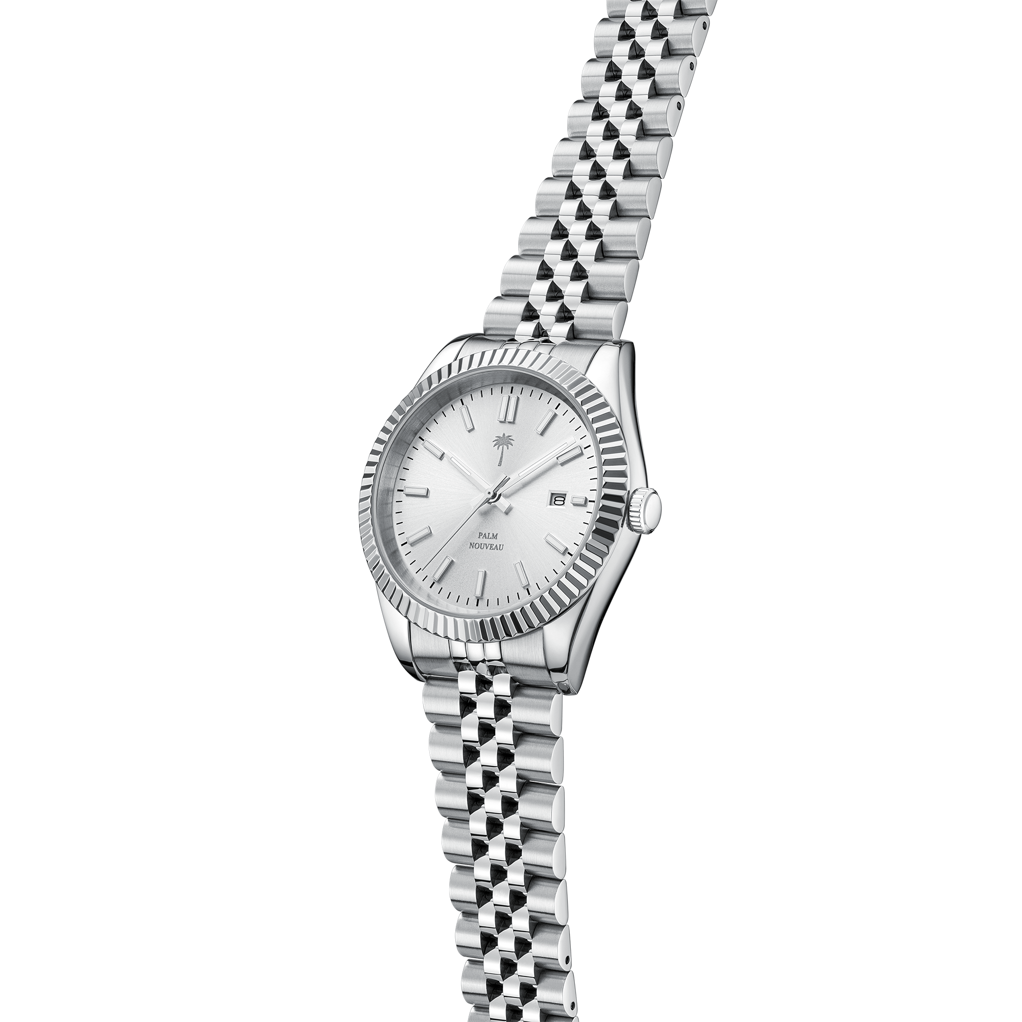 Palm Collection White Dial Watch