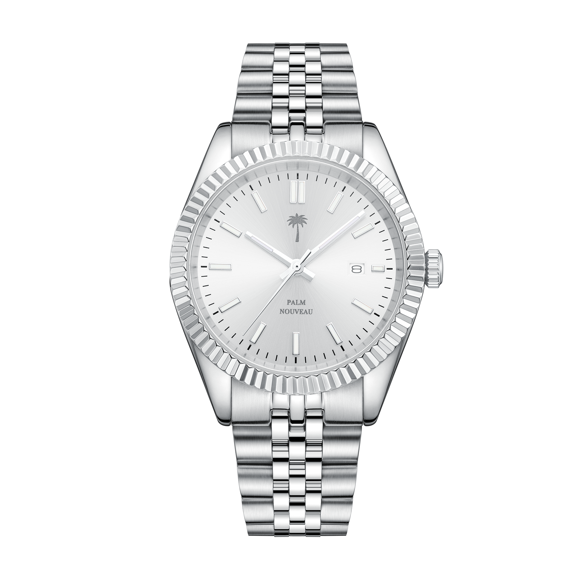 Palm Collection White Dial Watch