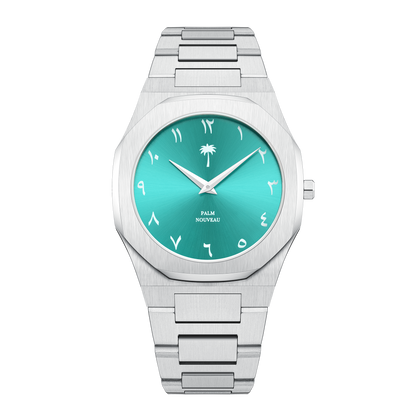 Arabic Numeral Steel/Blue Watch