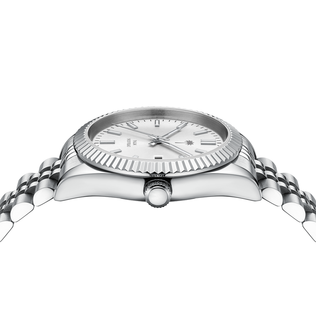 Palm Collection White Dial Watch