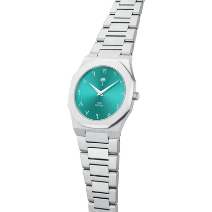 Arabic Numeral Steel/Blue Watch