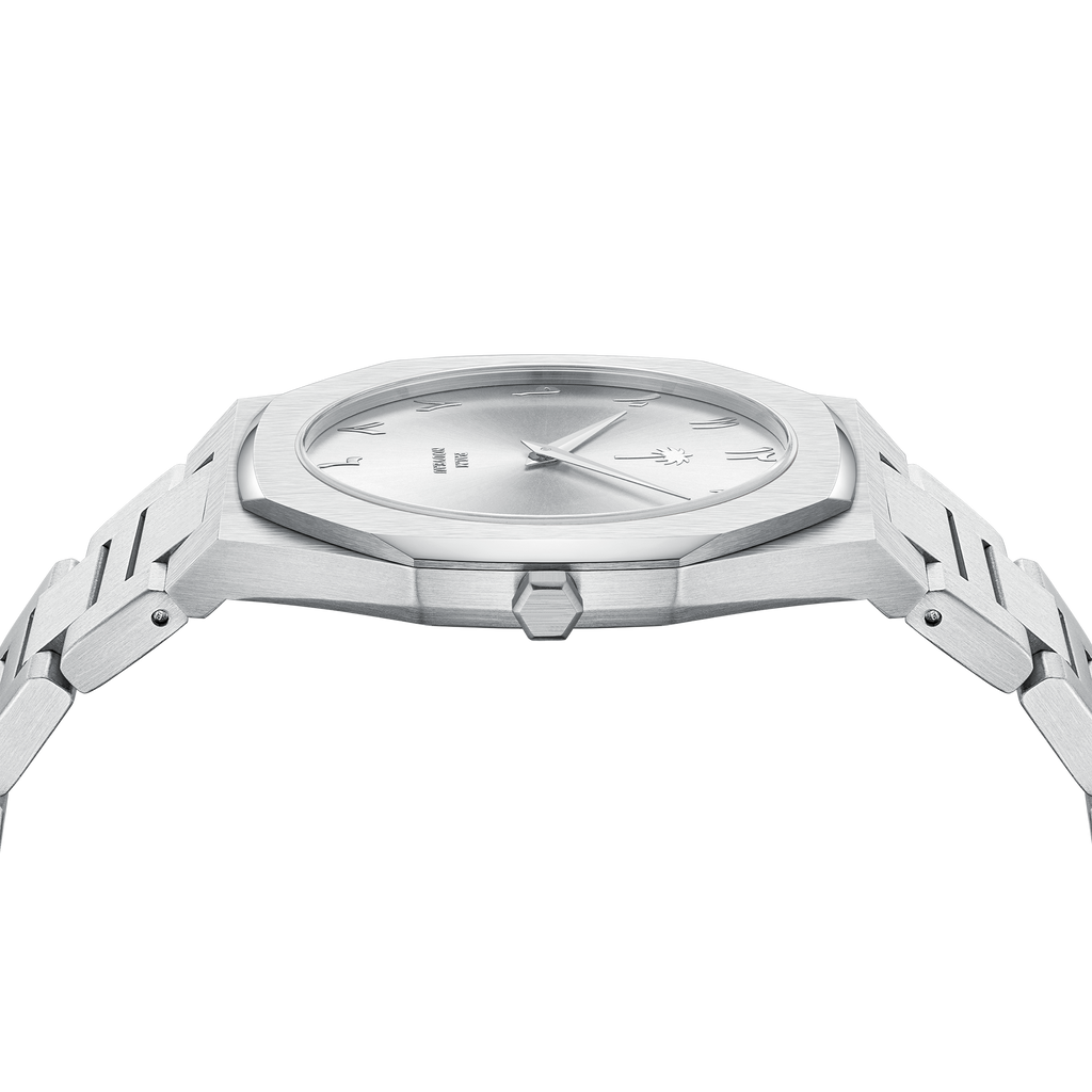 Arabic Numeral Steel Watch