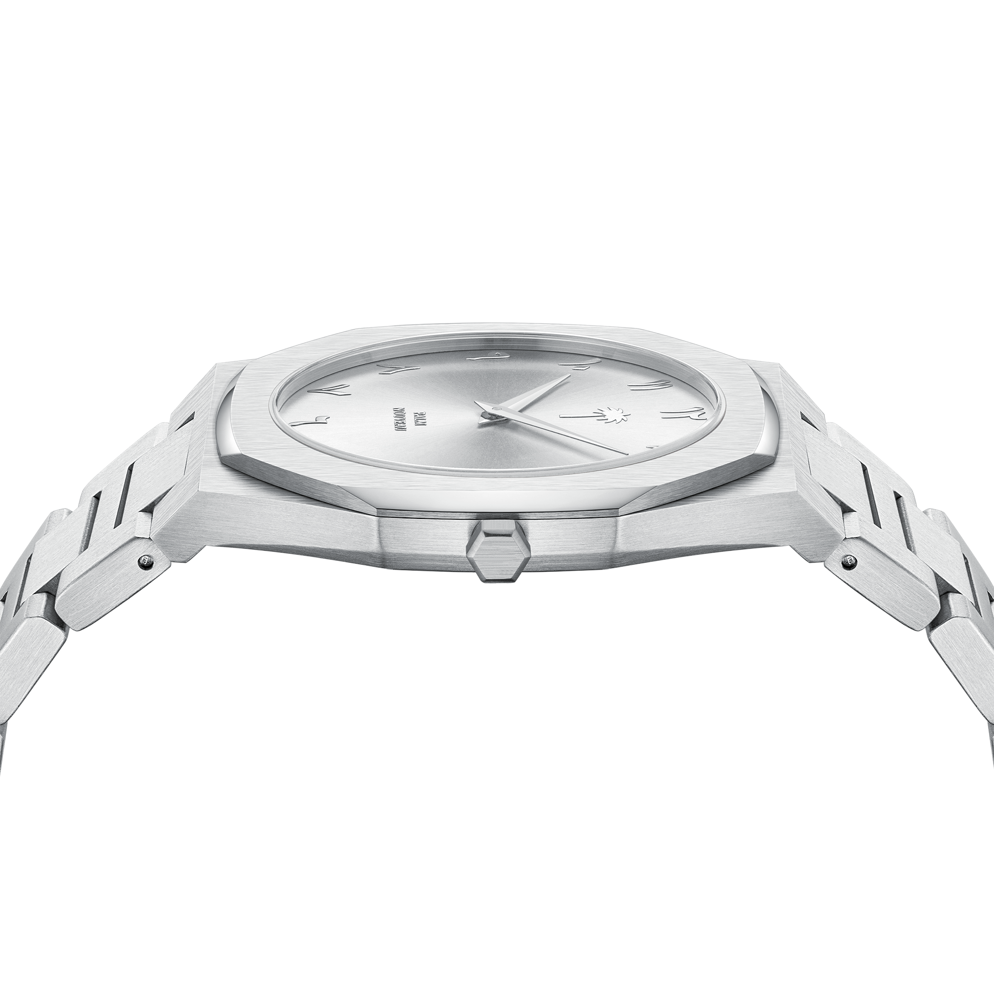 Arabic Numeral Silver Watch