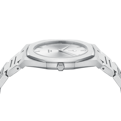 Arabic Numeral Silver Watch