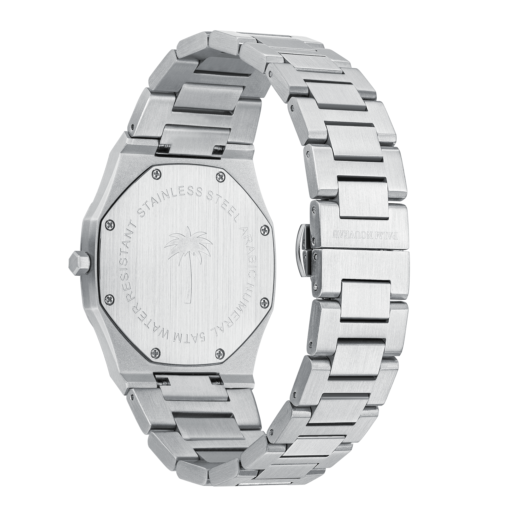 Arabic Numeral Silver Watch