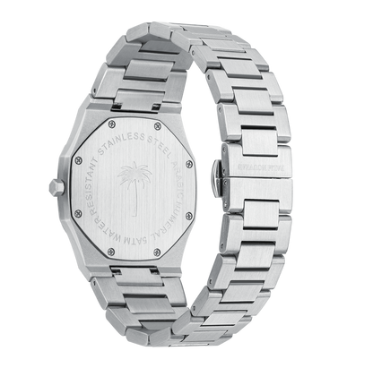 Arabic Numeral Silver Watch