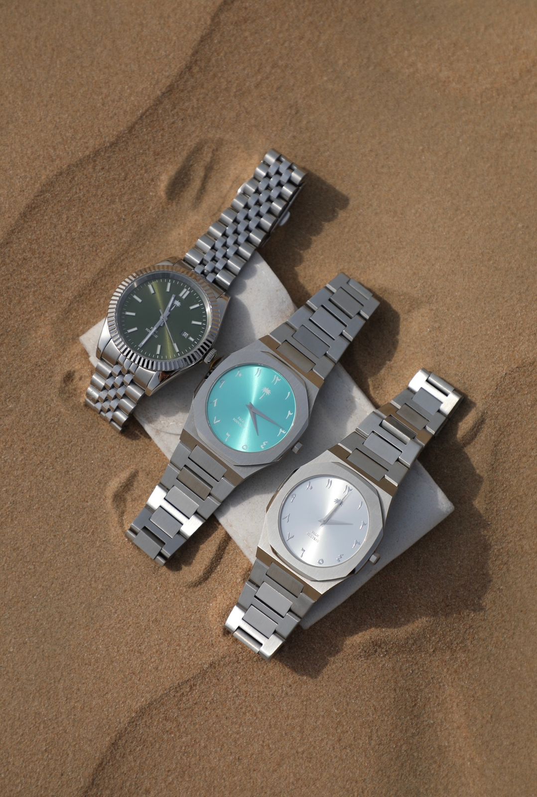 Arabic Numeral Steel/Blue Watch